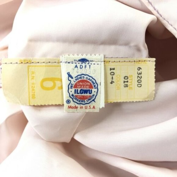 Dance Allure Dress Flower Girl Modest Ruffles Lavender Vintage 70’s New Size 6 - Picture 9 of 10